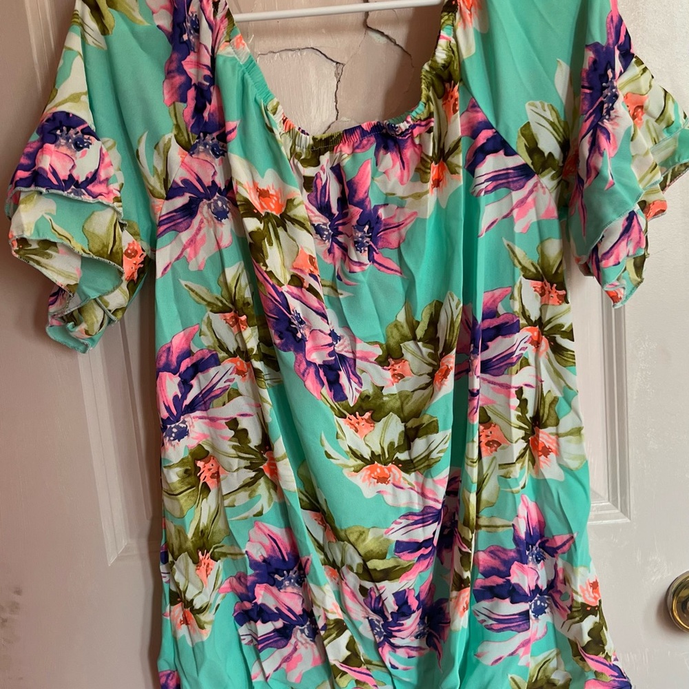 Tropical Floral Women's Blouse
